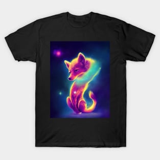 Cute Space Wolf T-Shirt T-Shirt